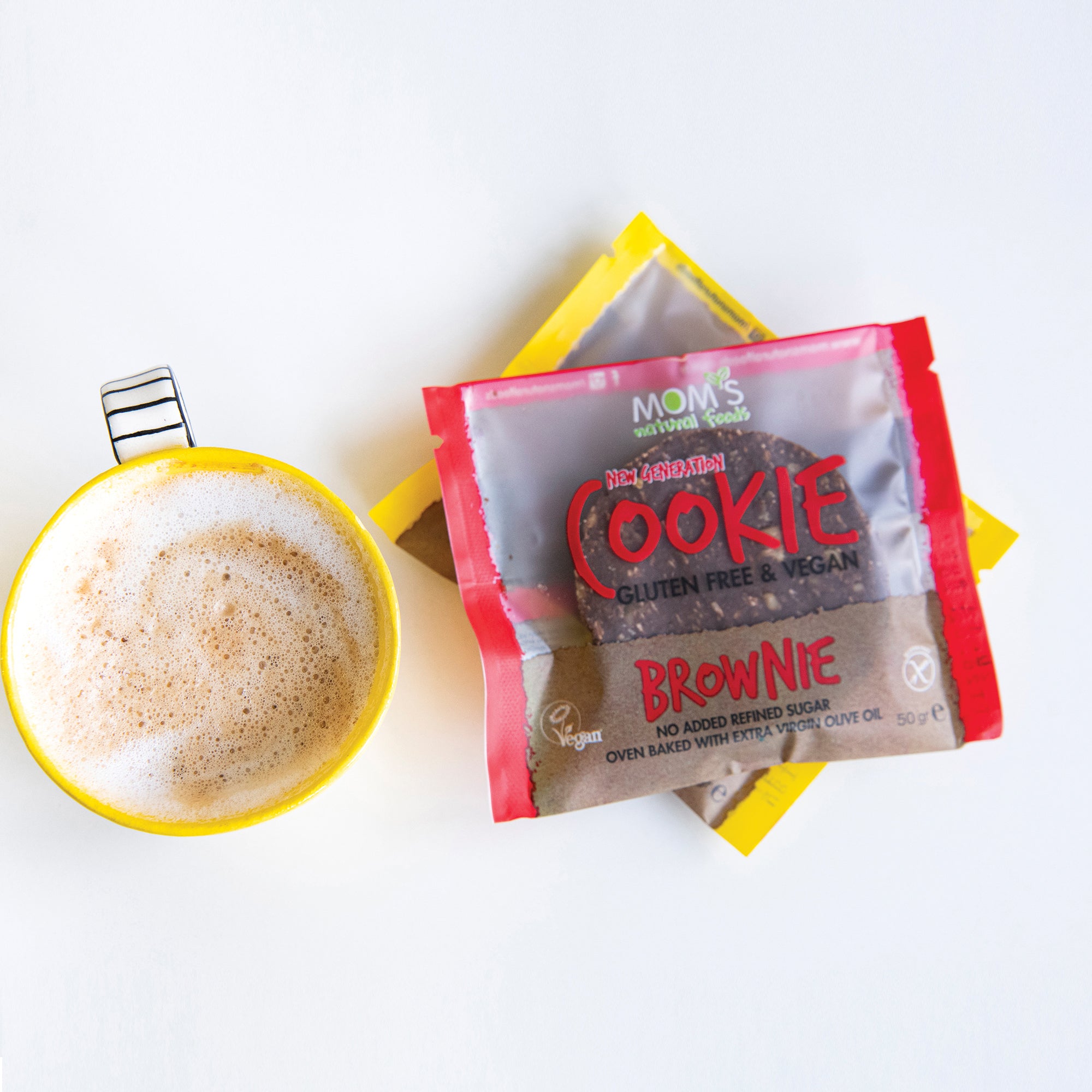 Whole Grain Gluten-free Vegan Healthy Snack Cookie 50 gram (Brownie)