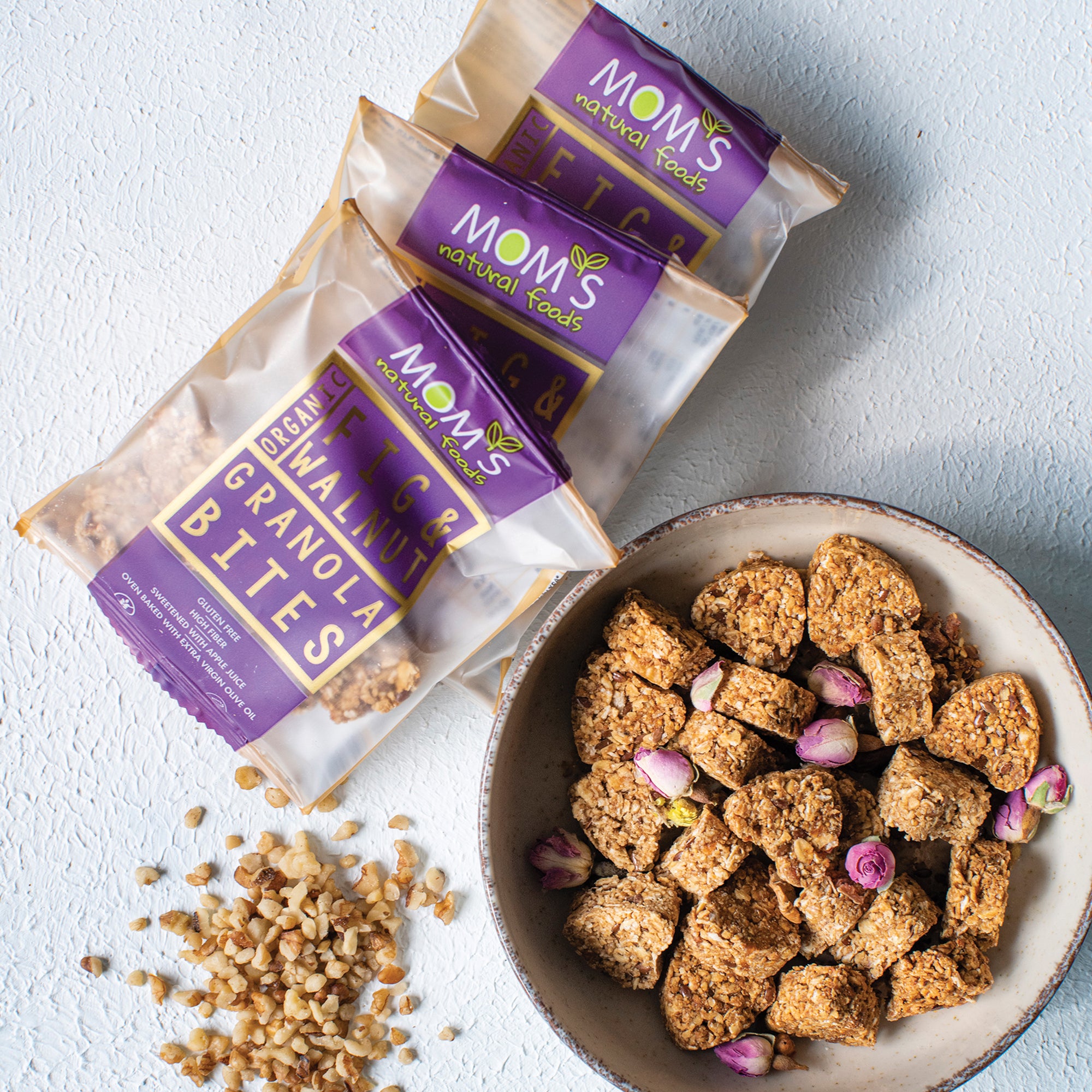 150gr of Mom's Granola Cookies inside of 370ml Weck Glass Jars with Clip Top Airtight