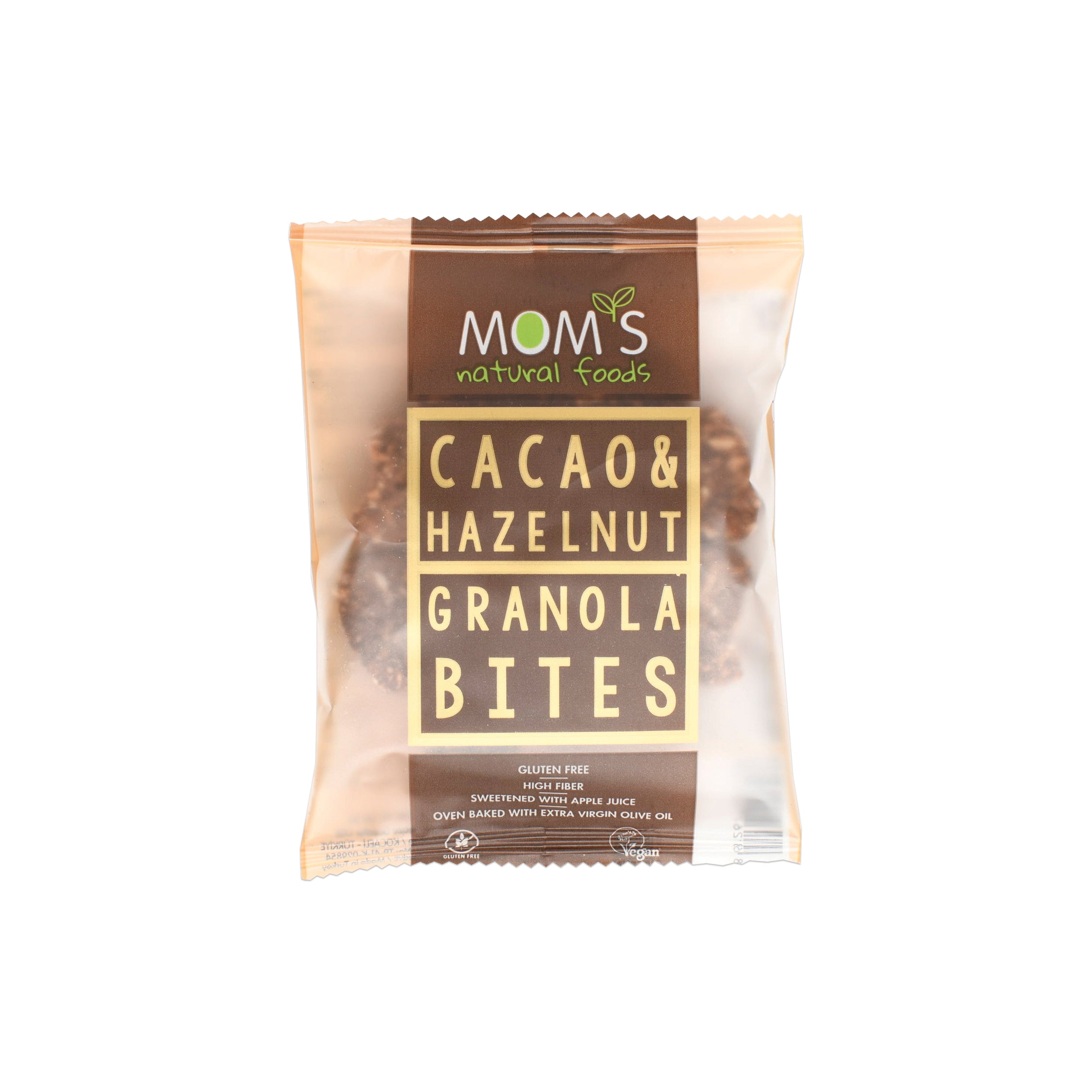 Whole Grain Gluten-free Vegan Granola Bites Snack 38 gram (Cocoa - Hazelnut)