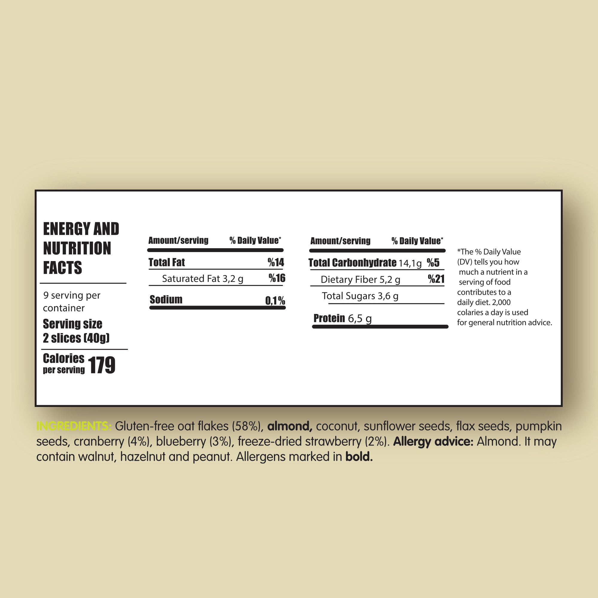 Whole Grain Gluten-Free Vegan Muesli 300 gram