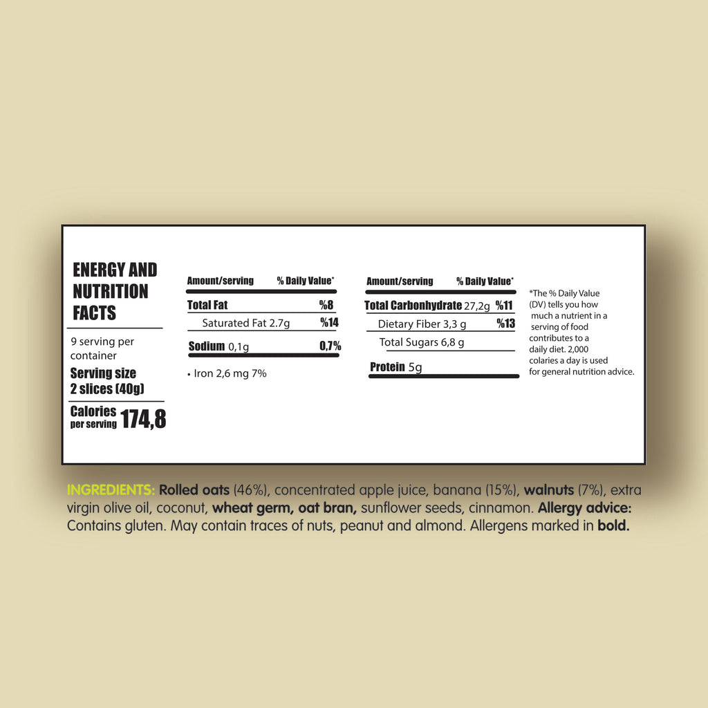 Whole Grain High Fiber Vegan Granola 360 gram 12.69 ounces (Banana-Walnut)