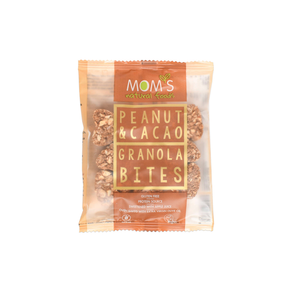 Whole Grain Gluten-free Vegan Granola Bites Snack 38 gram (Peanut - Cocoa)